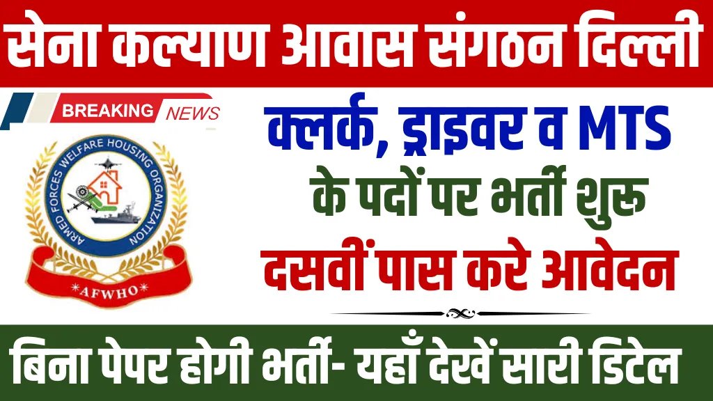 AWHO Delhi Recruitment 2025