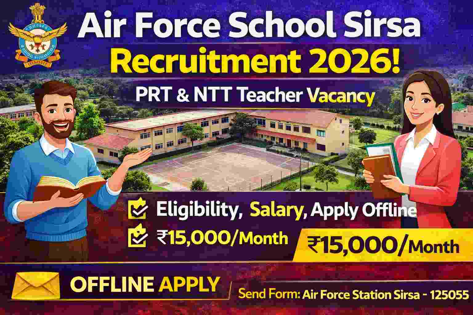 Air Force School Sirsa Recruitment 2026