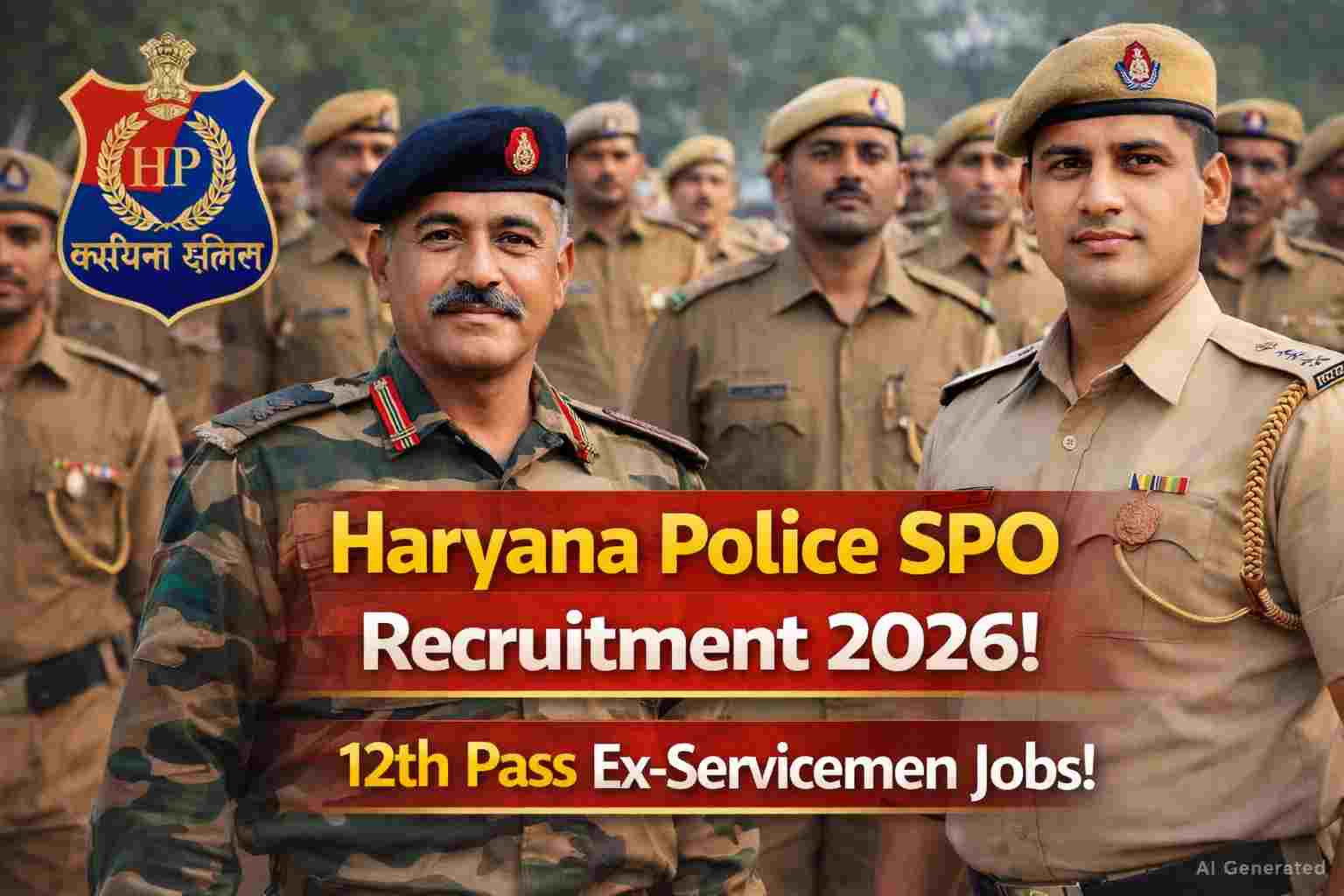 Haryana Police SPO Recruitment 2026 Notification Out | 12th Pass Ex-Servicemen Jobs in Gurugram 1 Haryana Police SPO Recruitment 2026