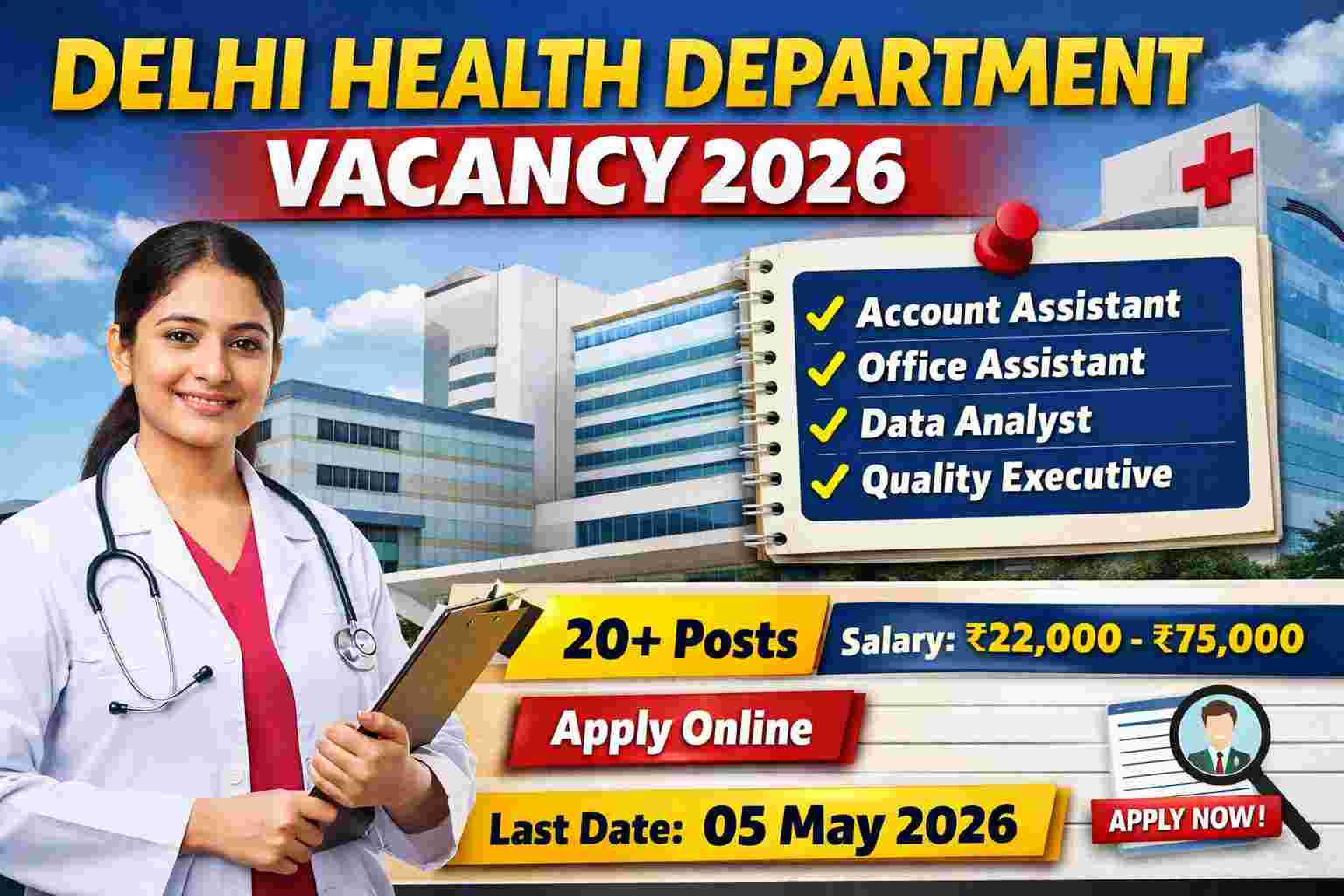 Delhi Health Department Vacancy 2026