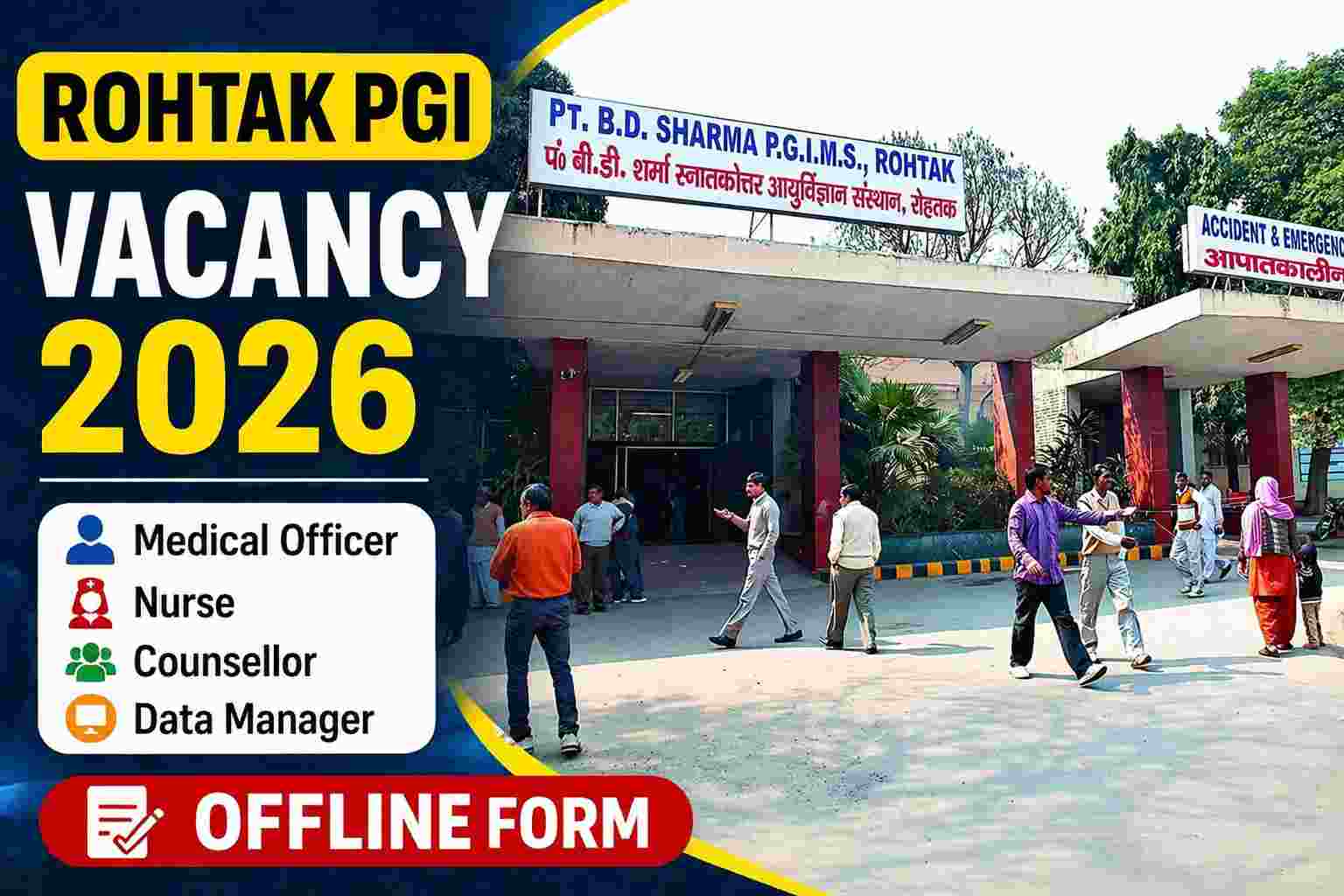 Rohtak PGI Vacancy 2026