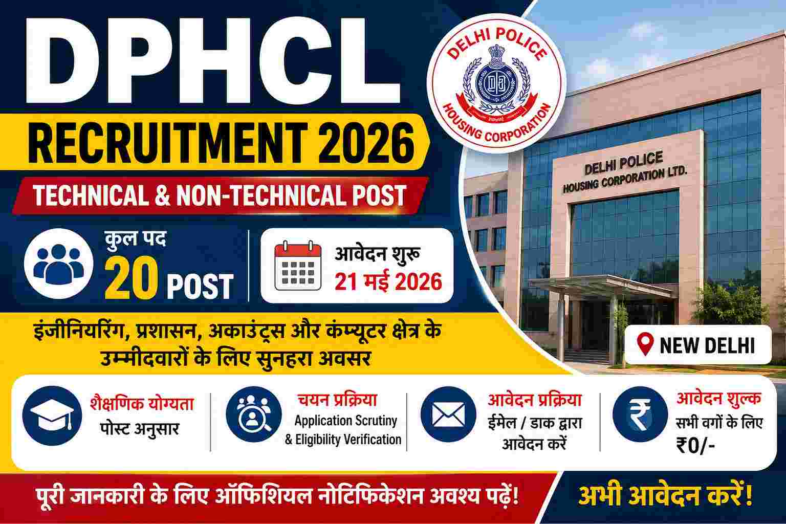 DPHCL Recruitment 2026 Apply Offline for Technical & Non-Technical 20 Posts 1 DPHCL Recruitment 2026