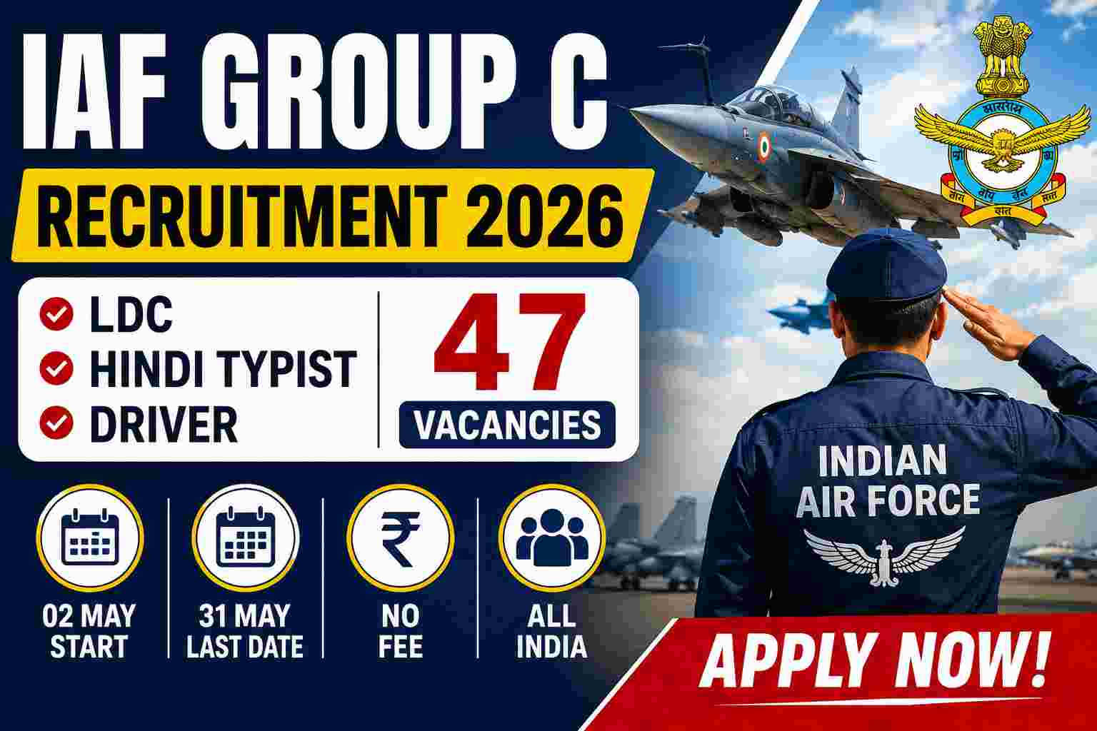 IAF Group C Civilian Posts Recruitment 2026